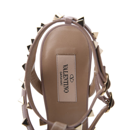 Valentino Garavani Calfskin Rockstud Ankle Strap 65mm Pumps 38 38 Light Ivory Poudre 6 of 9