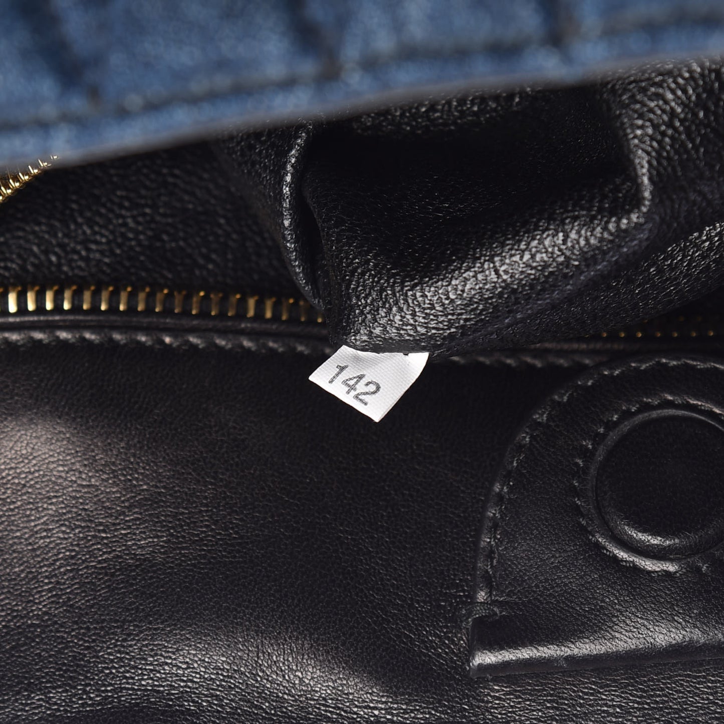 Denim Matelasse Grommet Tote Avio