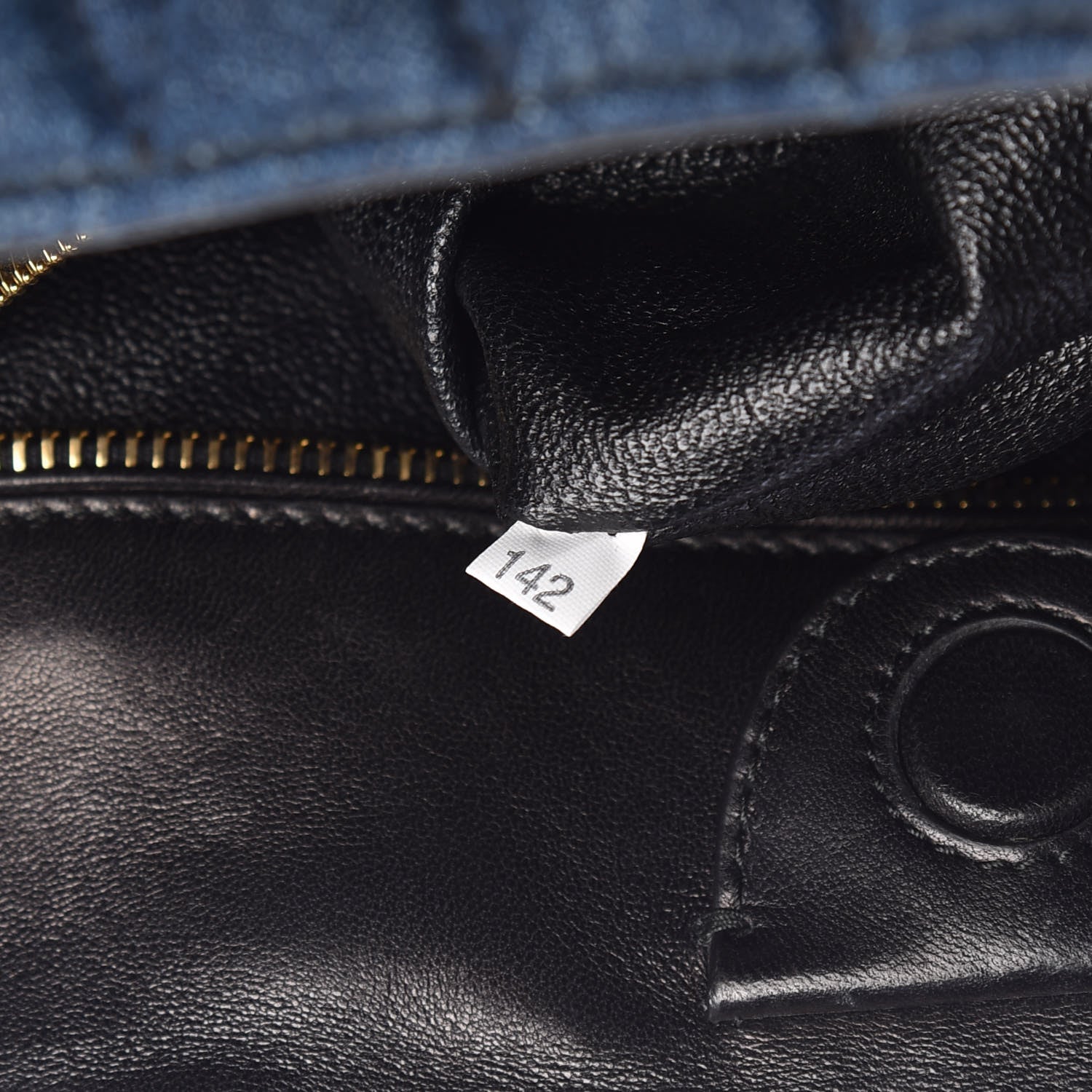Miu Miu Denim Matelasse Grommet Tote Avio 7 of 7