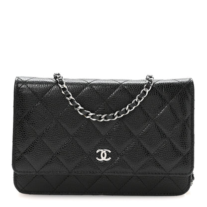 Chanel Caviar Quilted Wallet on Chain WOC Black 1 of 11