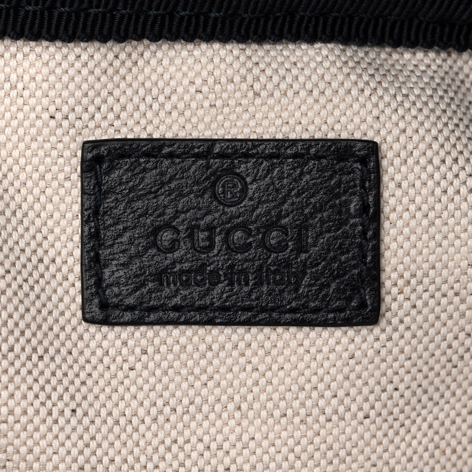 Gucci GG Supreme Monogram Textured Dollar Calfskin Medium Double Buckle Backpack Blue Dark Blue Black 6 of 10