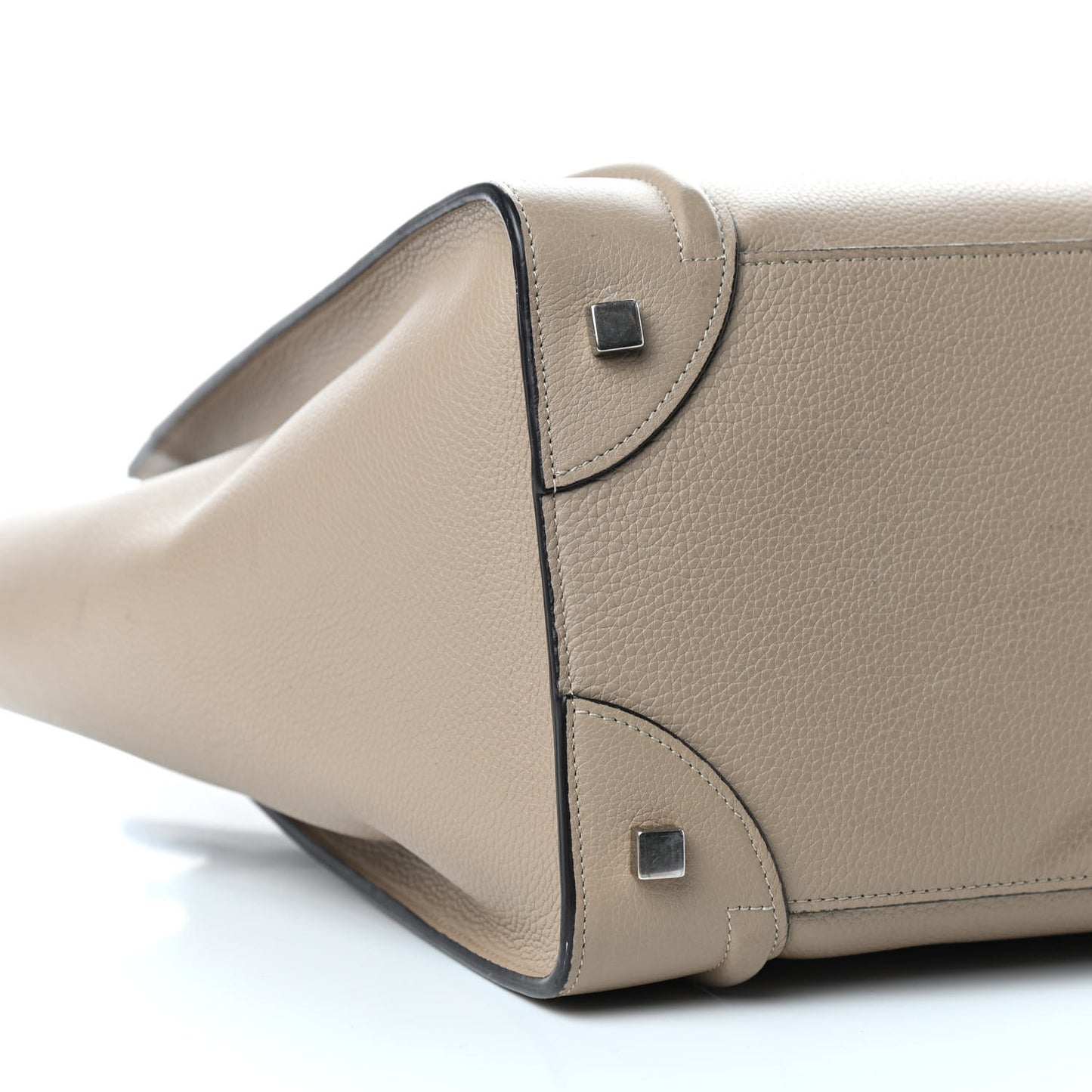 Drummed Calfskin Mini Luggage Dune