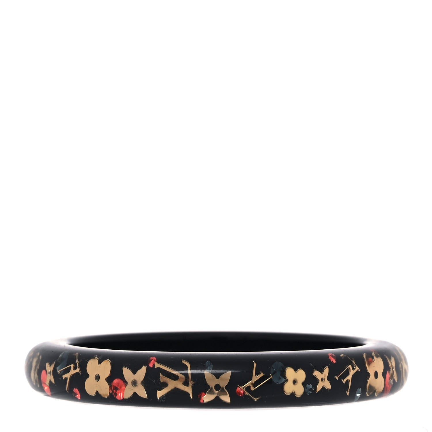 Louis Vuitton Resin Swarovski Small Inclusion Bracelet PM Navy 1 of 4