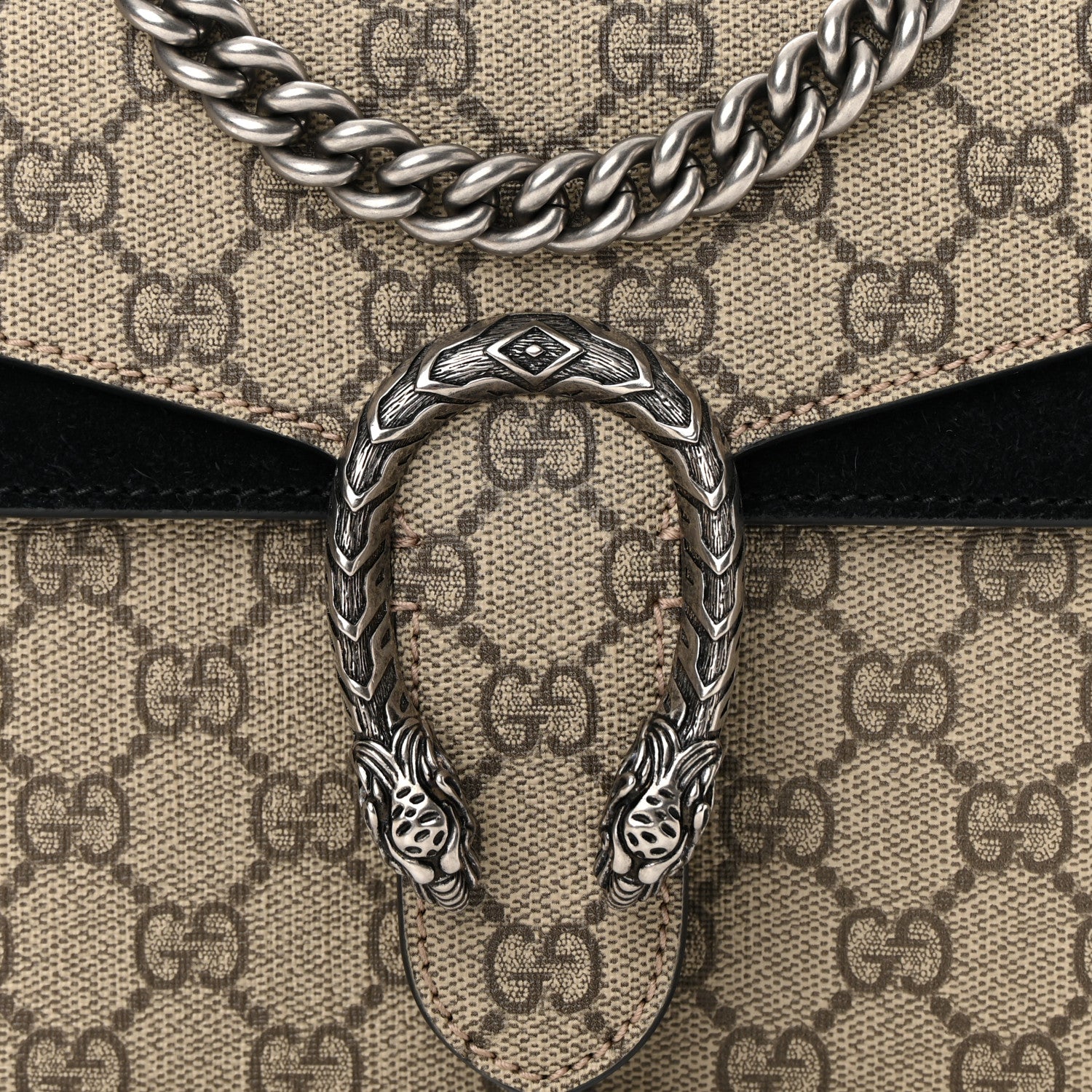 Gucci GG Supreme Monogram Mini Dionysus Shoulder Bag Black 7 of 12