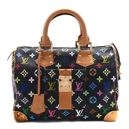 Louis Vuitton Monogram Multicolor Speedy 30 Black 1 of 8