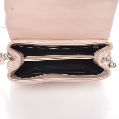 Saint Laurent Calfskin Y Quilted Monogram Toy Loulou Chain Satchel Nude Powder 5 of 7