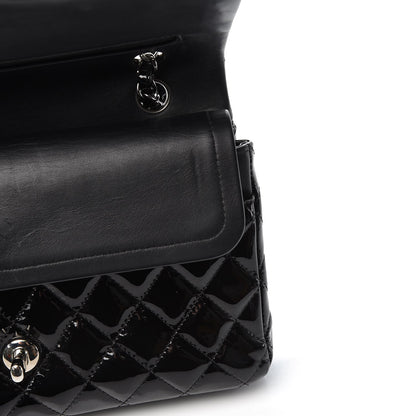 Chanel Patent Quilted Medium Double Flap Black 12 of 13