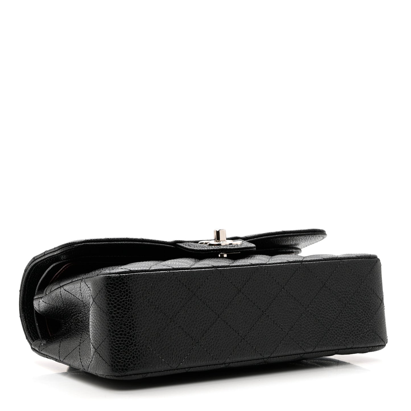 Caviar Quilted Small Double Flap Black