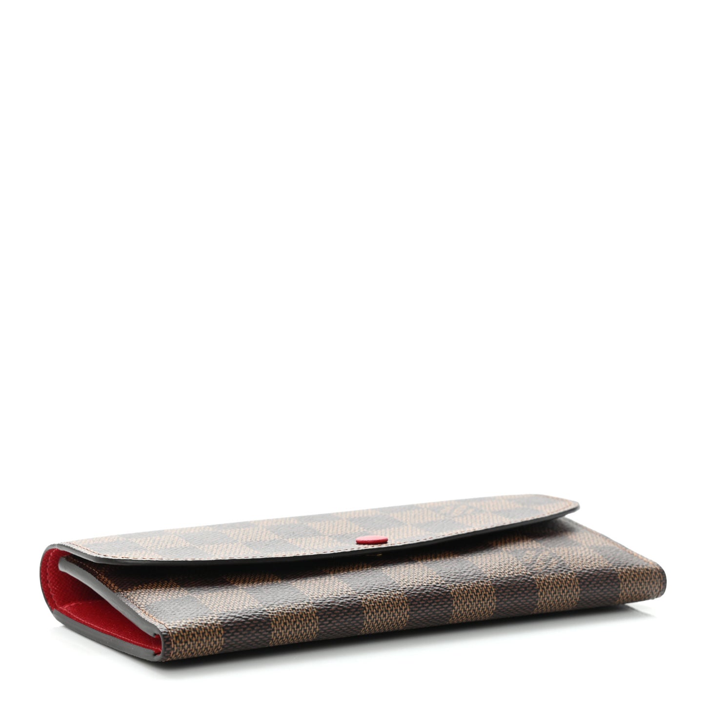 Damier Ebene Emilie Wallet Red