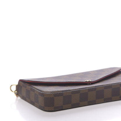 Louis Vuitton Damier Ebene Pochette Felicie Chain Wallet 11 of 13