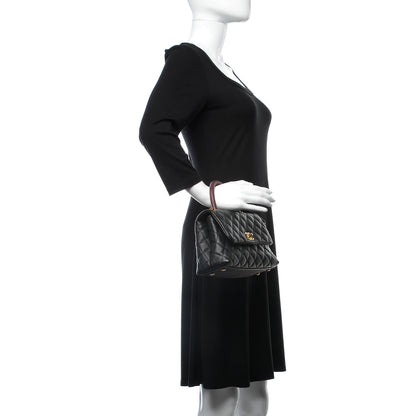 Chanel Caviar Lizard Quilted Mini Coco Handle Flap Black 2 of 9