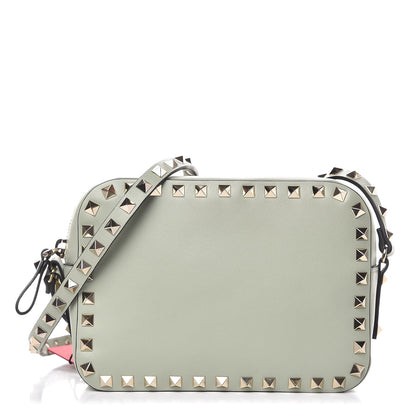 Valentino Garavani Calfskin Rockstud Camera Crossbody Bag Green Tea Sorbet 1 of 7
