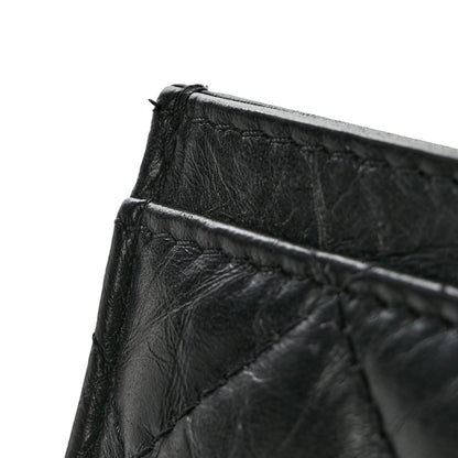 Chanel Aged Calfskin Quilted Reissue Card Holder So Black 9 of 11