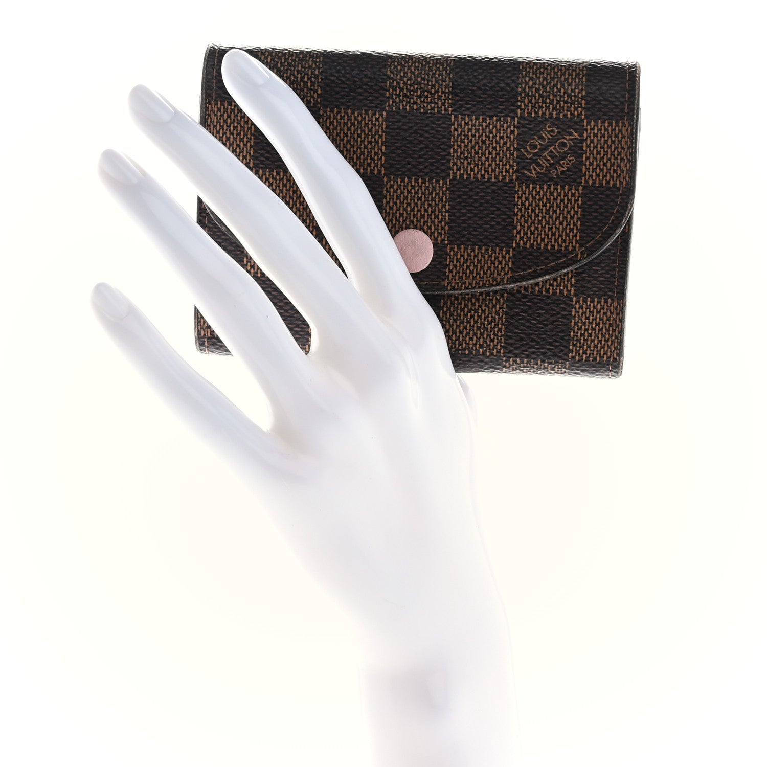Louis Vuitton Damier Ebene Rosalie Coin Purse Rose Ballerine 2 of 10