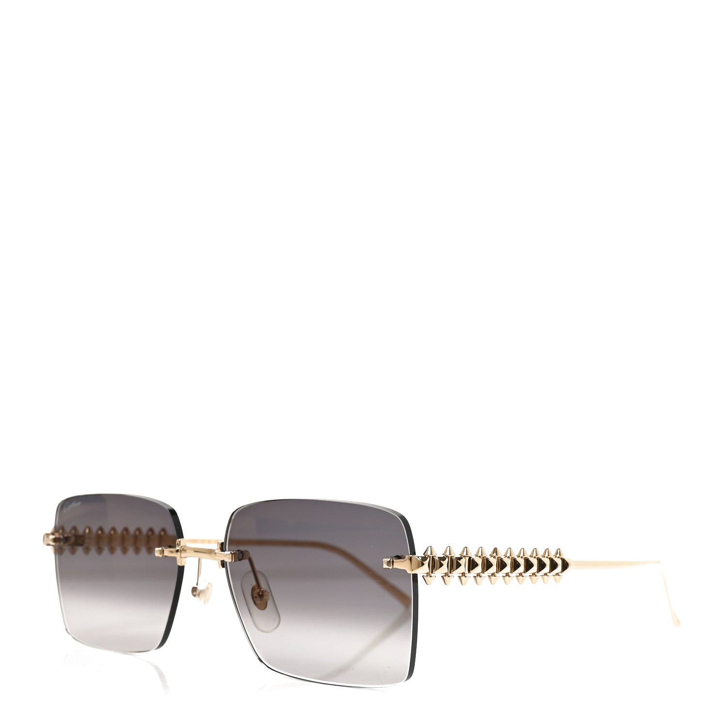 Cartier Clash De Cartier Square Sunglasses CT0545S Grey Gold 1 of 7