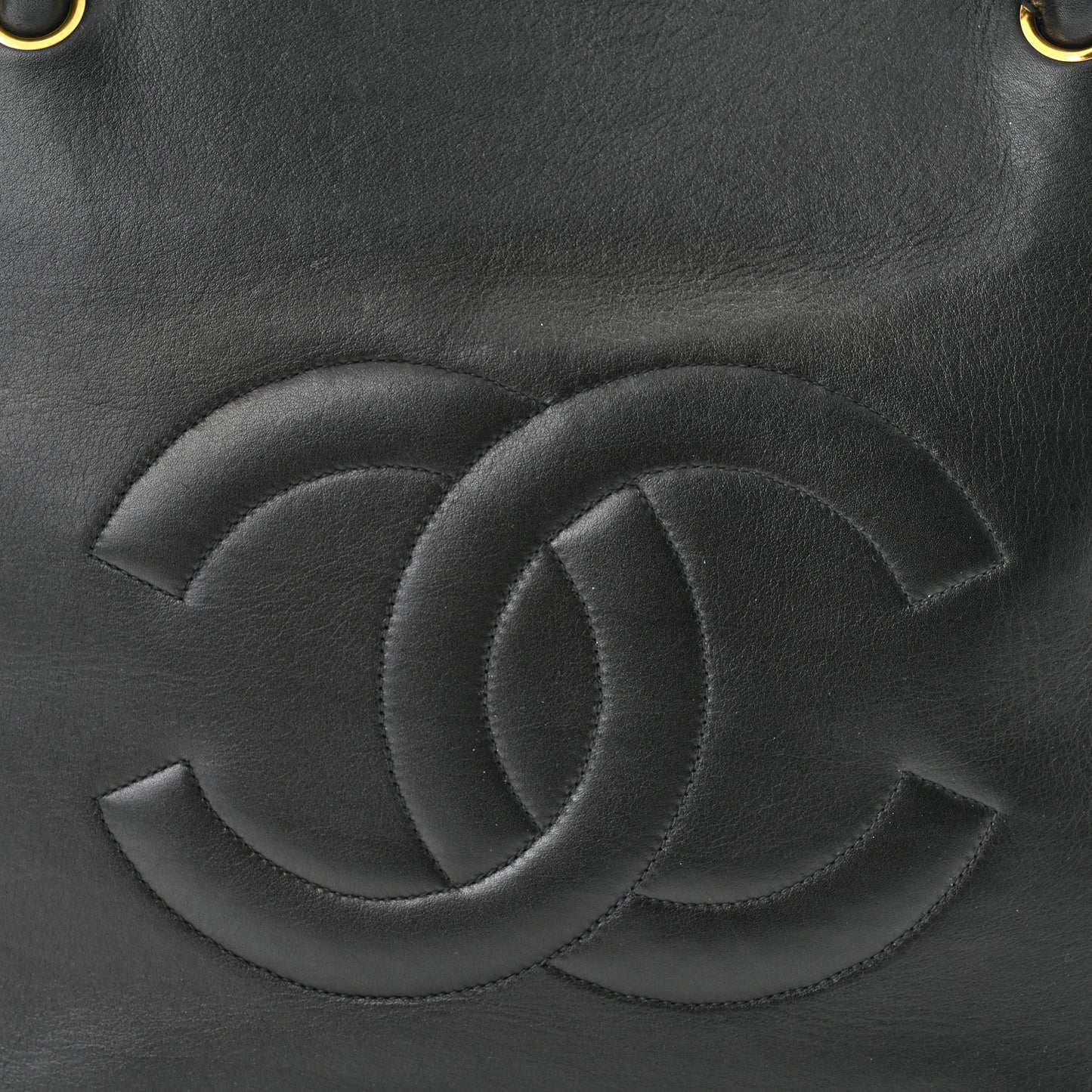 Lambskin CC Shoulder Bag Black
