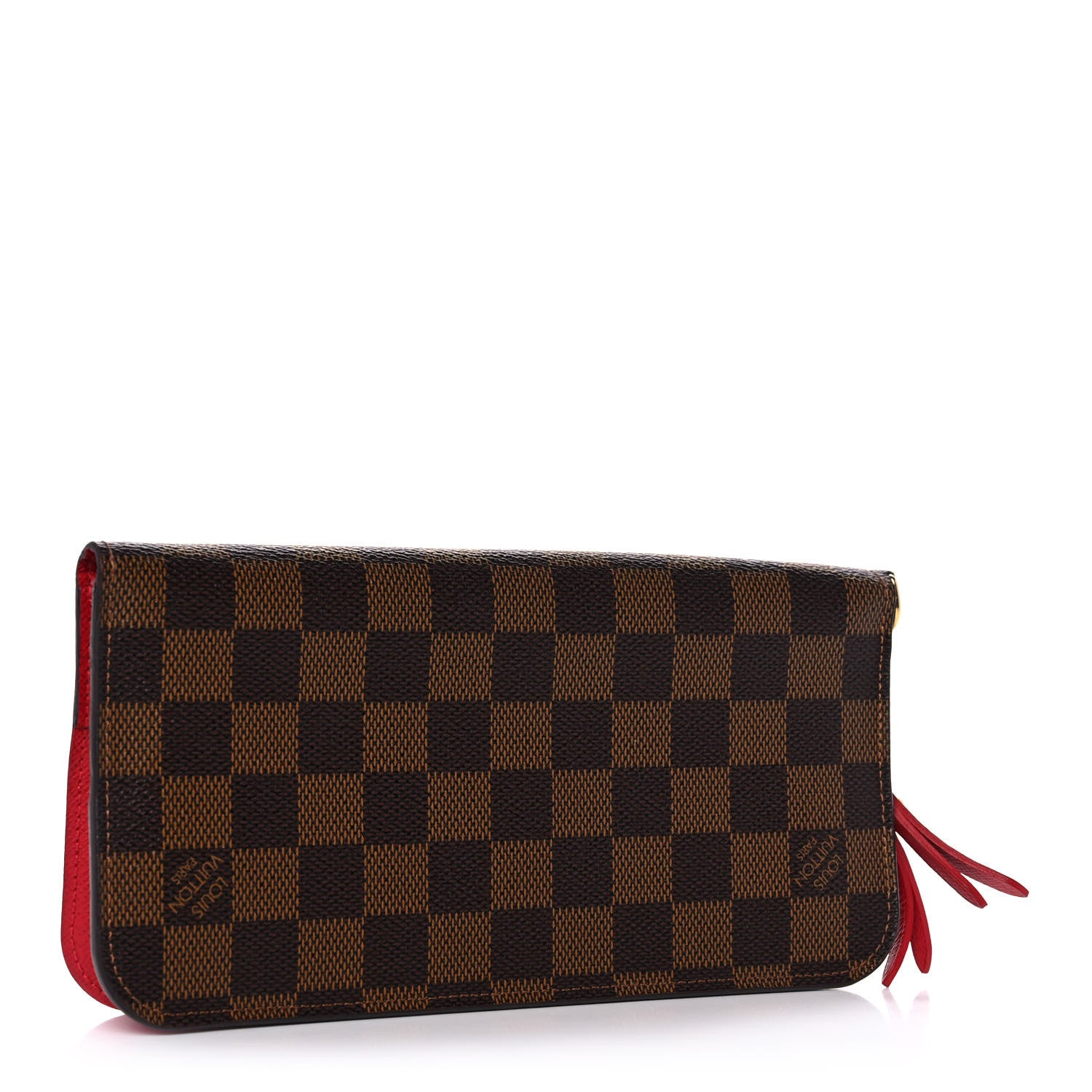 Louis Vuitton Damier Ebene Insolite Wallet Red 3 of 11