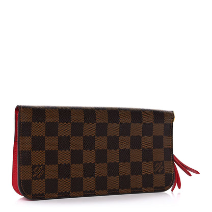 Louis Vuitton Damier Ebene Insolite Wallet Red 3 of 11