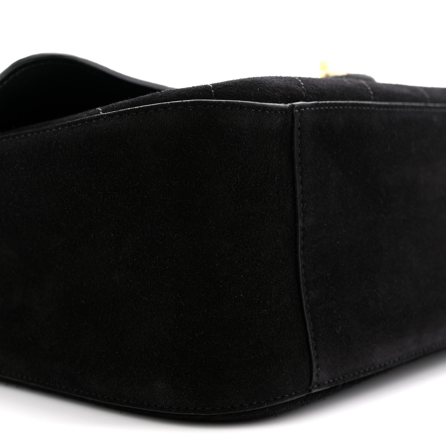 Chanel Suede Calfskin Small Souplissimo Maxi Flap Black 9 of 12