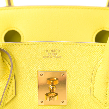 Hermes Epsom Birkin 30 Lime 7 of 12