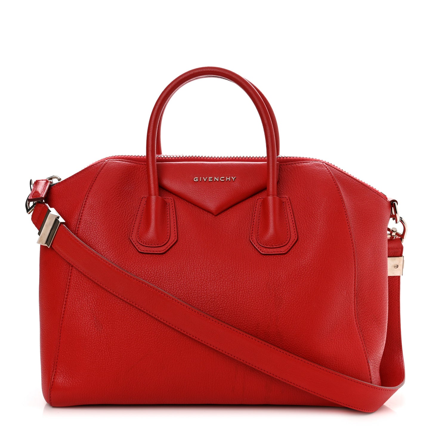 Sugar Goatskin Medium Antigona Red