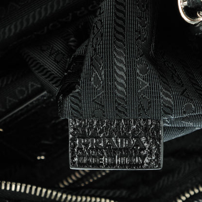 Prada Cervo Lux Chain Hobo Nero Black 8 of 8