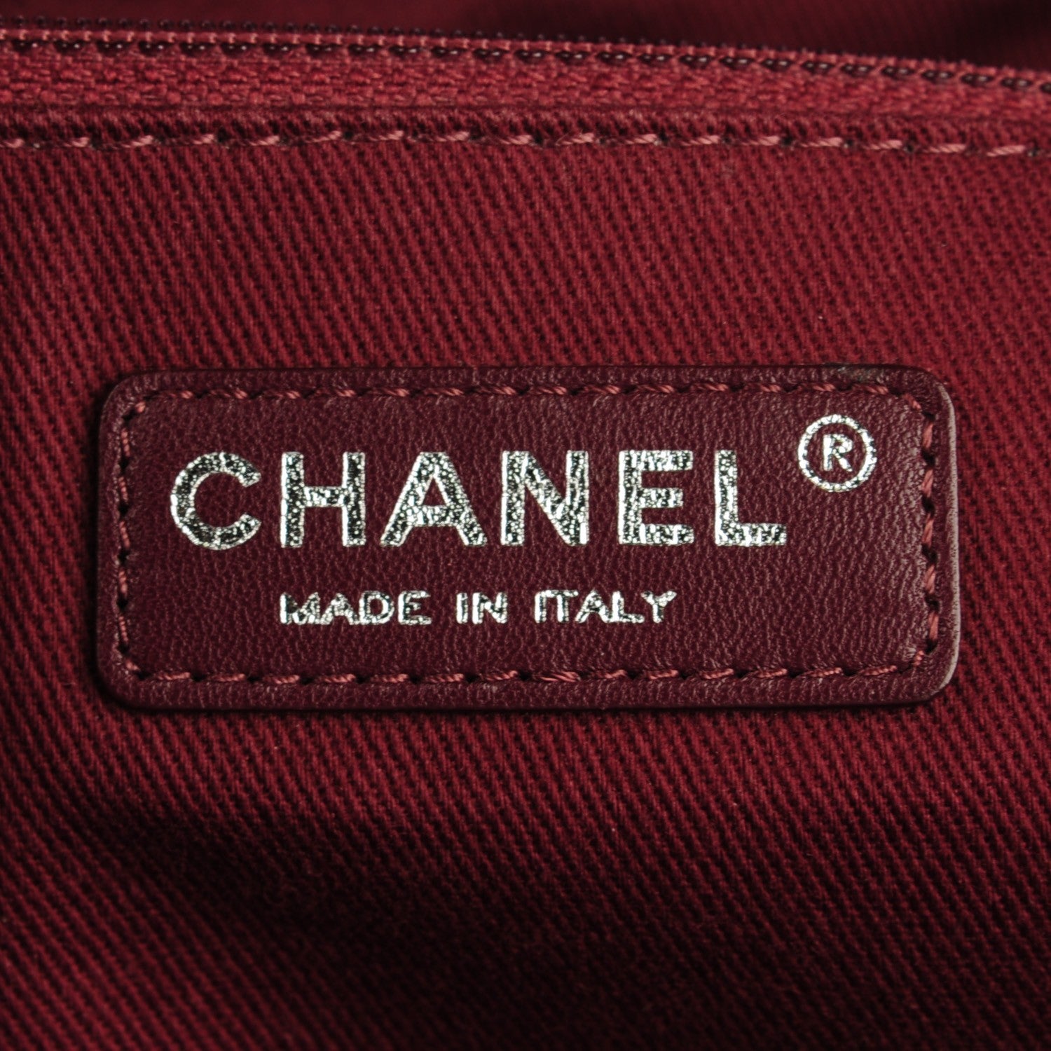 Chanel Iridescent Calfskin Quilted Large Gentle Boy Shopping Tote Navy 6 of 7