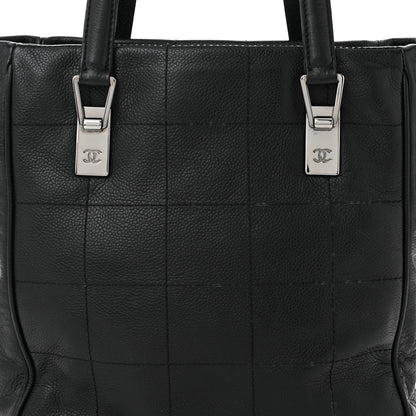 Chanel Lambskin Square Stitched Tote Black 8 of 10