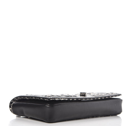 Chanel Lambskin Tweed East West Flap Black 4 of 7