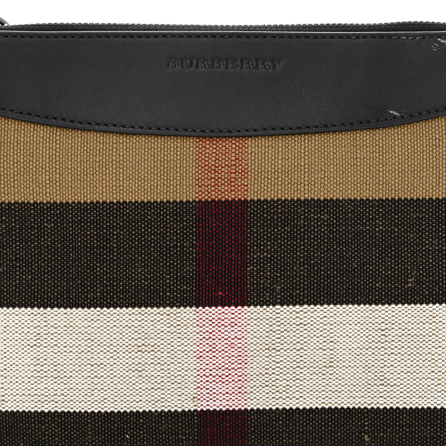 Mega Check Peyton Crossbody Clutch Bag Black