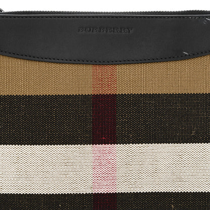 Burberry Mega Check Peyton Crossbody Clutch Bag Black 9 of 12