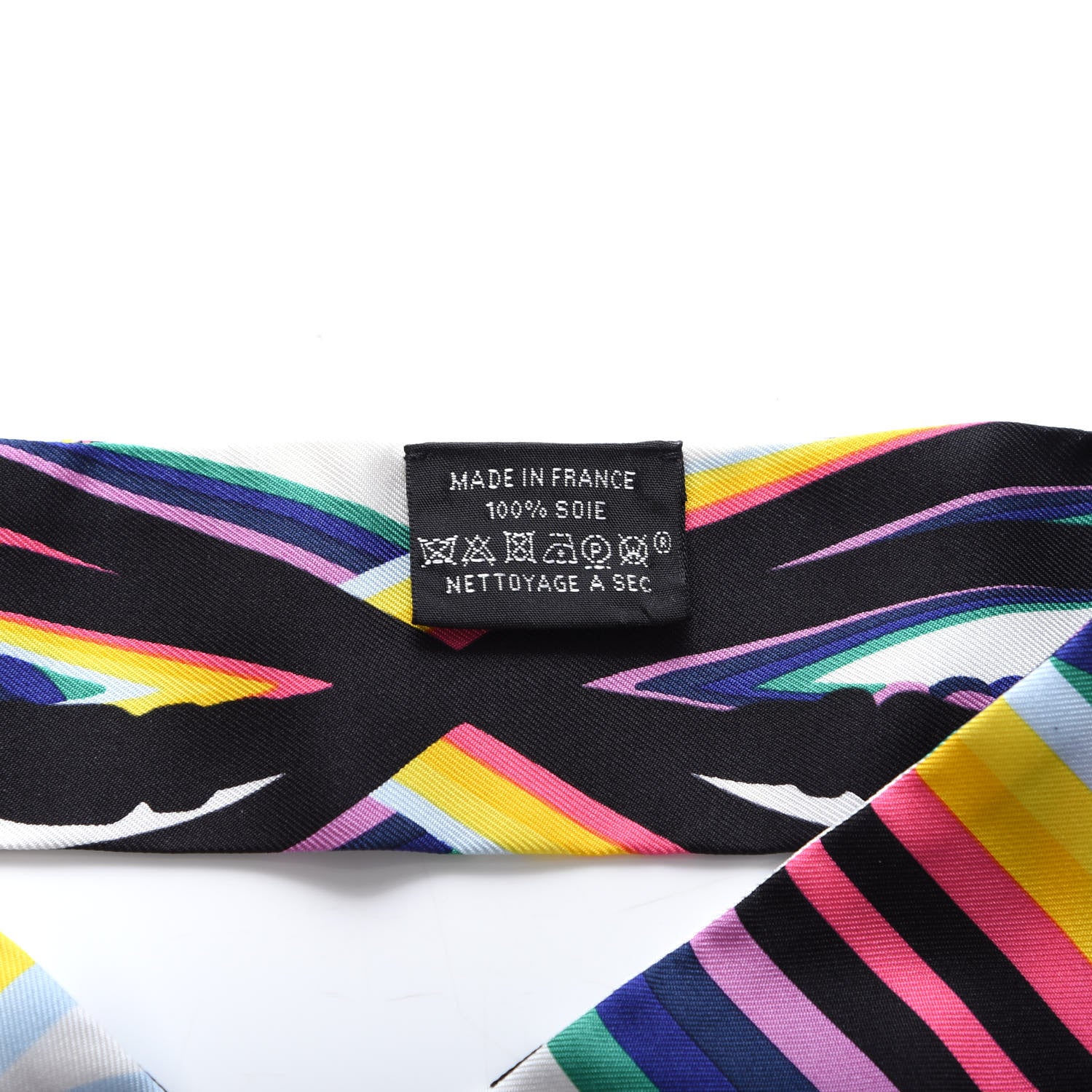 Hermes Silk Brides De Gala Shadow Twilly Black Jaune Multicolor 2 of 3