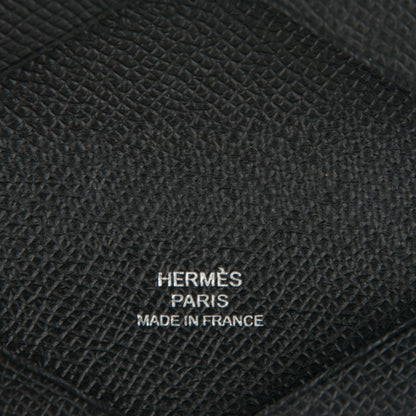 Hermes Epsom Calvi Card Case Black 6 of 7