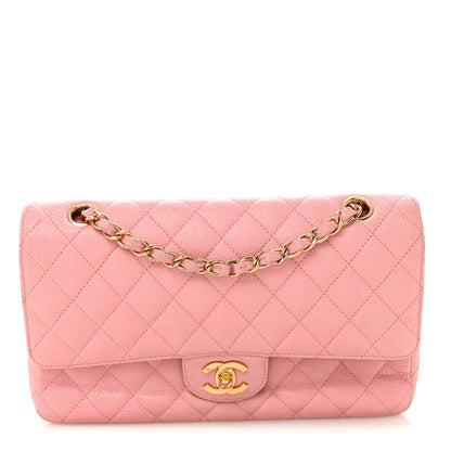 Chanel Caviar Quilted Medium Double Flap Light Pink 1 of 16