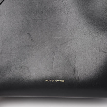 Mansur Gavriel Vegetable Tanned Calfskin Bucket Bag Black Ballerina 18 of 19