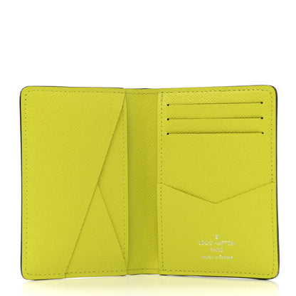 Louis Vuitton Monogram Taiga Pocket Organizer Yellow 5 of 8