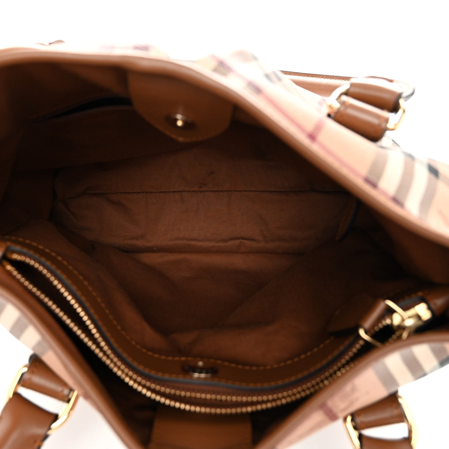 Haymarket Check Small Northfield Tote Mid Camel