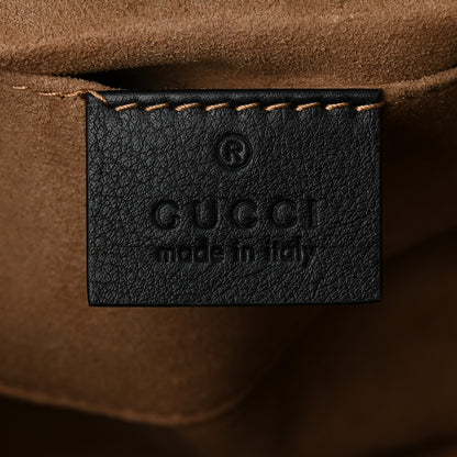 Gucci GG Supreme Monogram Calfskin Small Padlock Shoulder Bag Beige Black Cuir 5 of 10