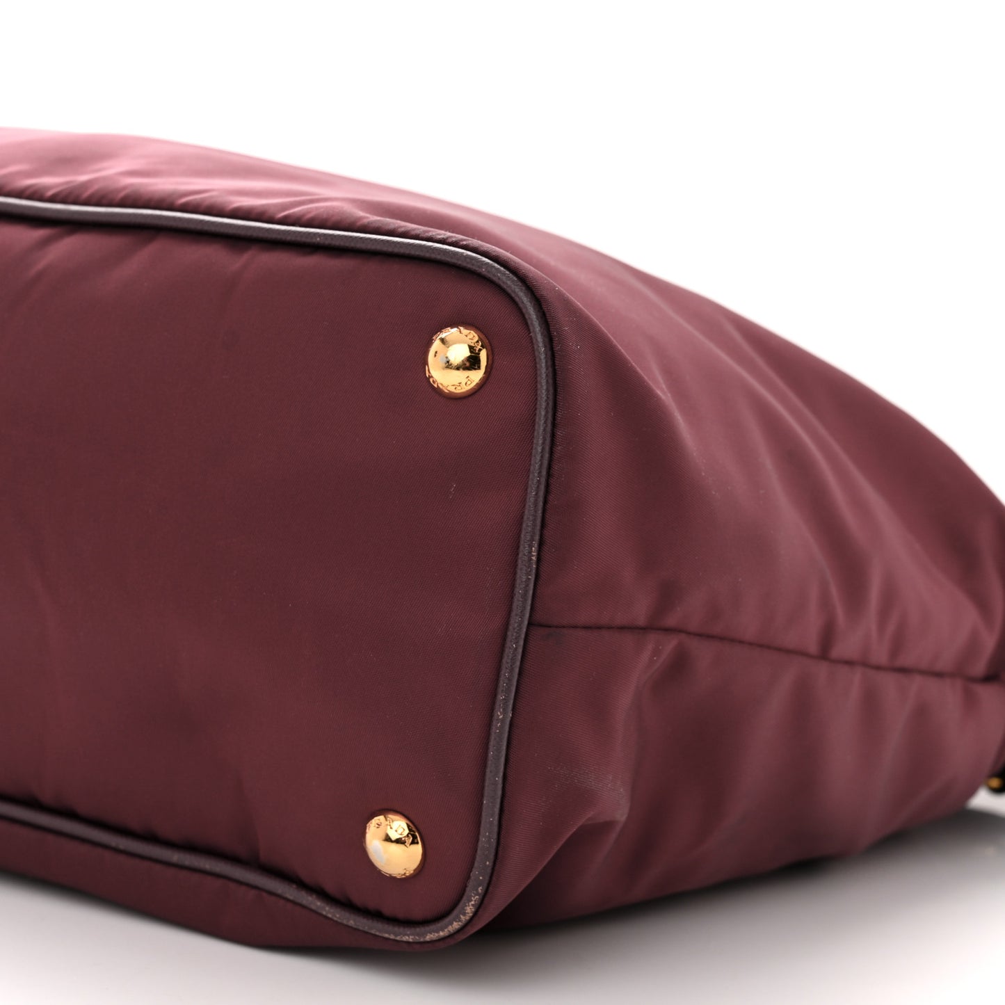 Tessuto Nylon Saffiano Tote Granato
