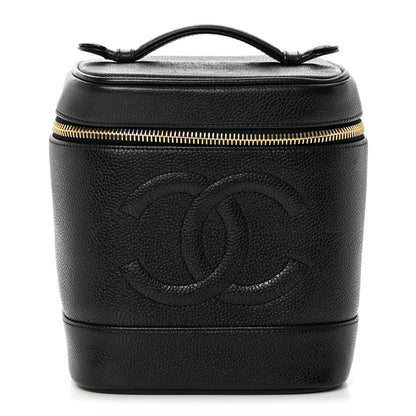 Chanel Caviar Vanity Cosmetic Case Black 1 of 9