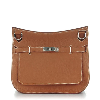 Hermes Taurillon Clemence Jypsiere 28 Gold 1 of 9
