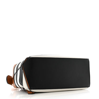 Loewe Calfskin Marine Stripe Small Puzzle Bag Tan 4 of 10