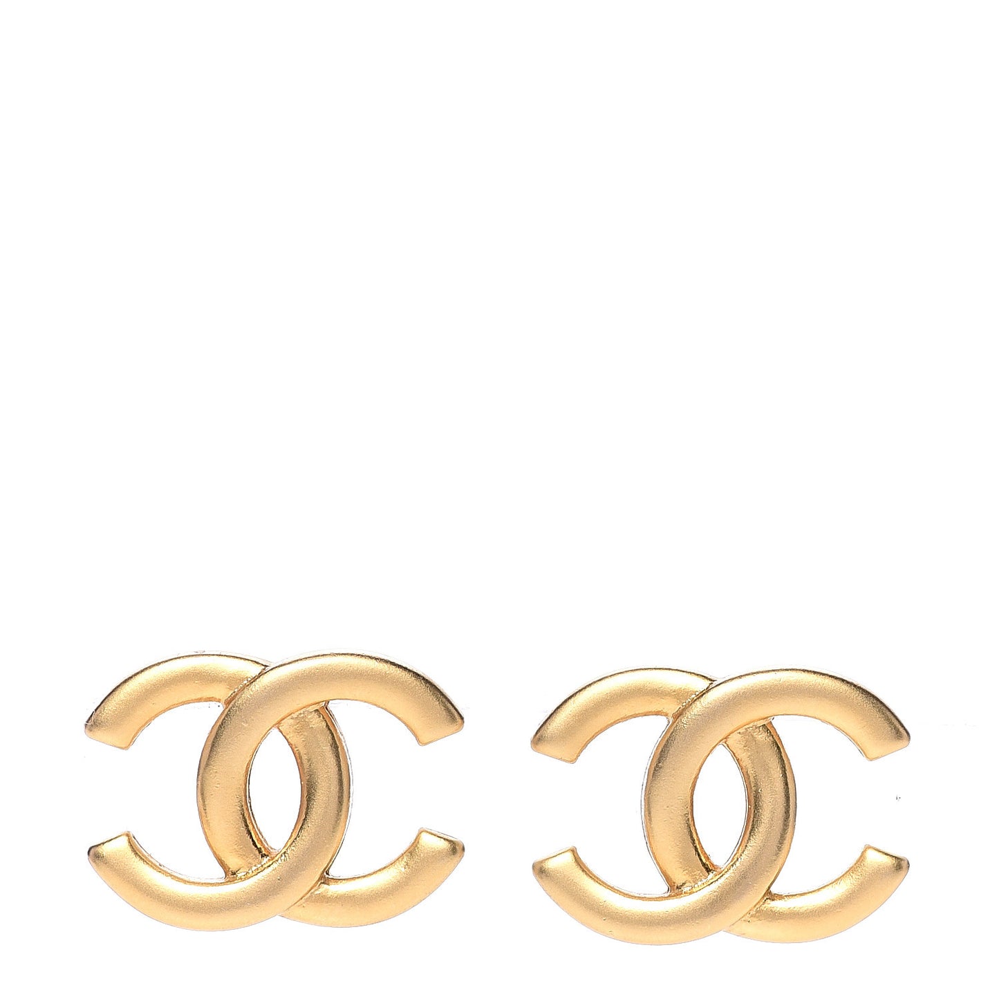Metal CC Earrings Gold