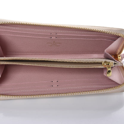Louis Vuitton Damier Azur Clemence Wallet Rose Ballerine 5 of 7
