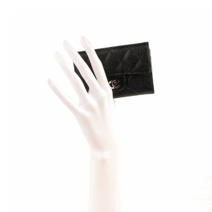 Chanel Caviar Quilted Flap Card Holder Black 2 of 8
