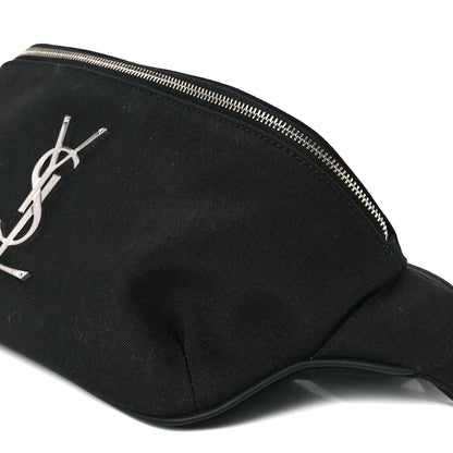 Saint Laurent Canvas Monogram Belt Bag Black 12 of 12