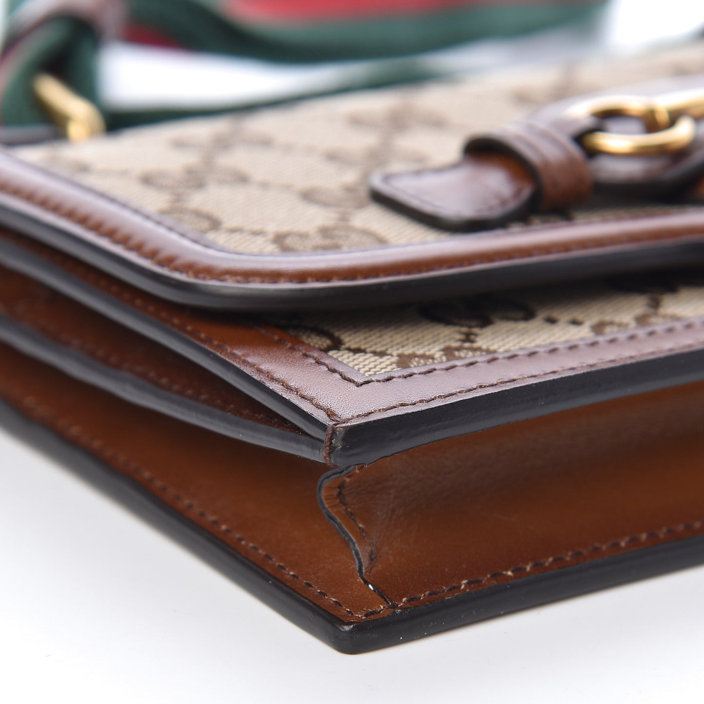 Monogram Lady Web Convertible Wallet Beige Cuir