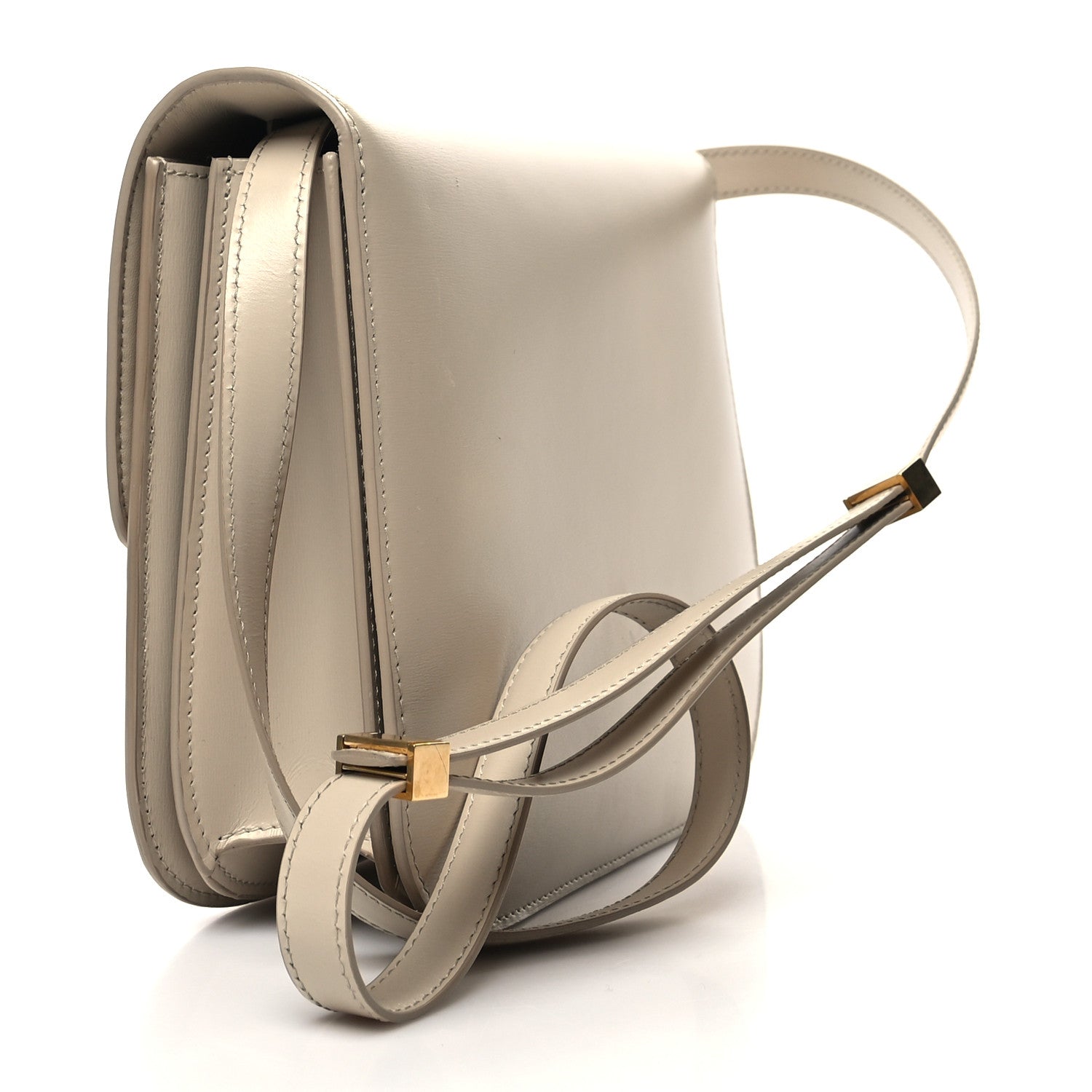 Celine Box Calfskin Medium Classic Box Flap Bag Powder 3 of 13