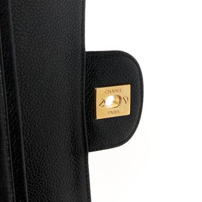 Chanel Caviar Quilted Medium Double Flap Black 7 of 13