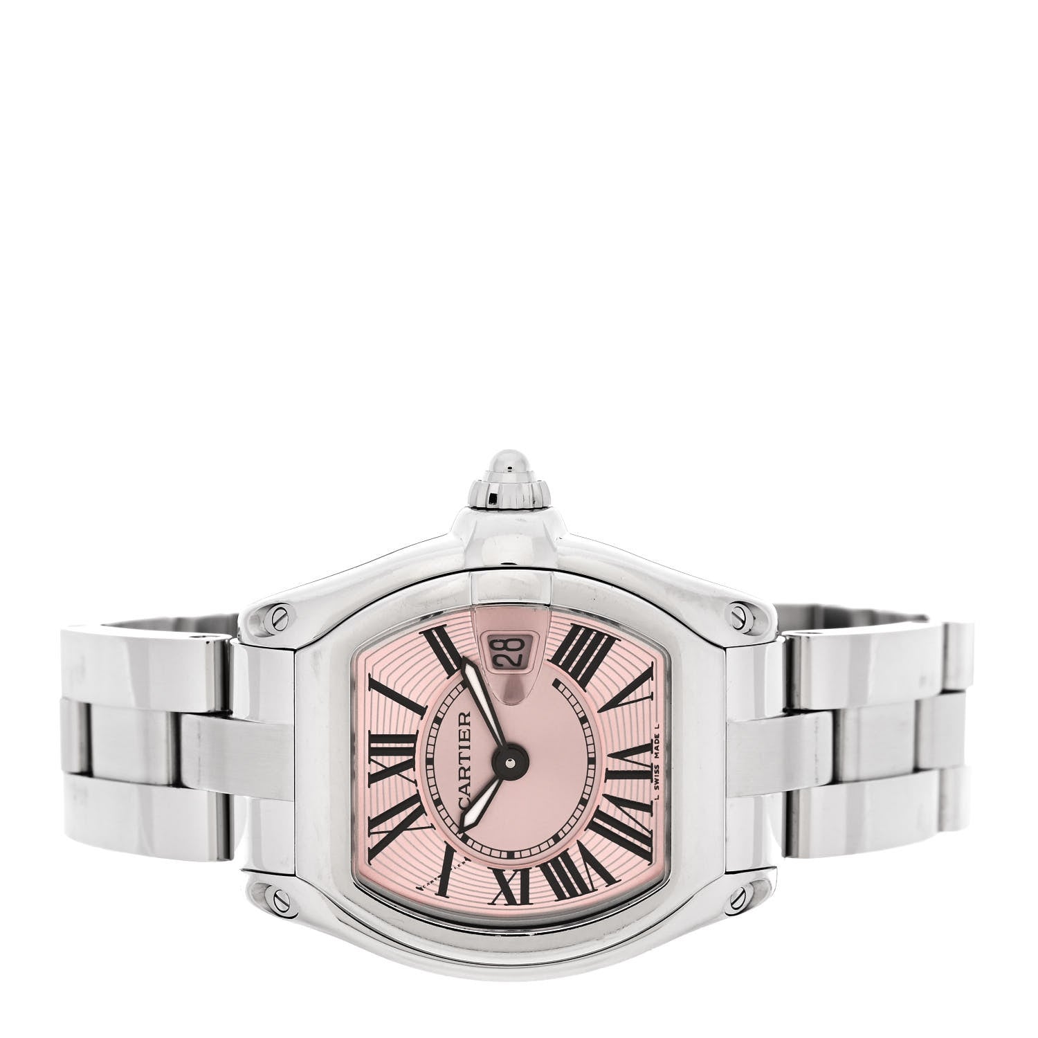 Cartier Stainless Steel 31mm Roadster Quartz Watch Pink 2 of 6